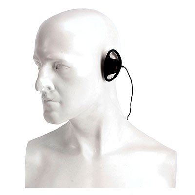 Entel - D shaped covert style earpiece for the HX series hand portable radio.