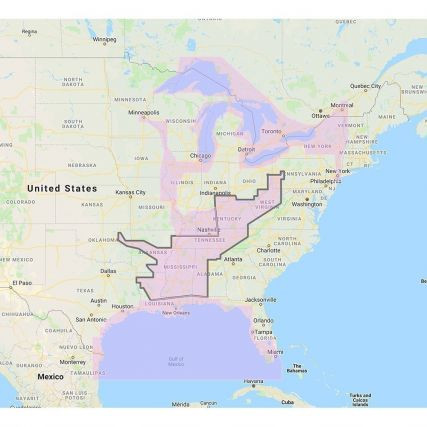 Furuno MM3-VNA-023  Gulf Of Mexico, Great Lakes & Rivers - Vector Chart & Standard Resolution Satellite Photos F/Part Of The Great Lakes - Unlock Code