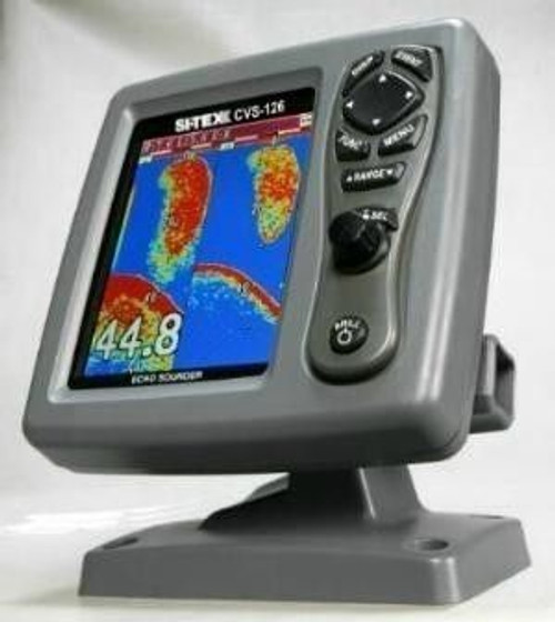 Sitex Cvs-126 Dual Frequency Color Echo Sounder W/600kw Thru-Hull Tranducer 307/50/200t-Cx