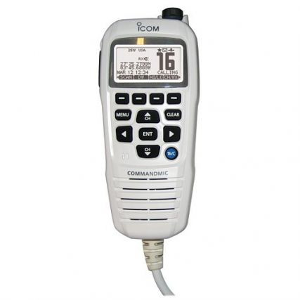 Icom HM195GW Commandmiciv W/White Blacklit Lcd - Super White