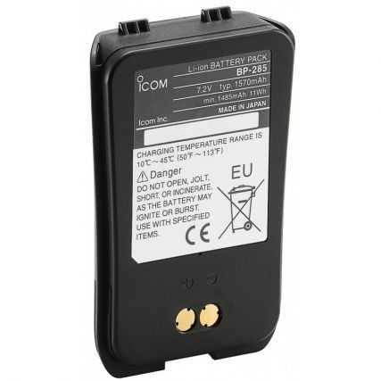 Icom BP285 Li-ion 7.2V 1570mAh (typical), 1485mAh (minimum) battery for M93D
