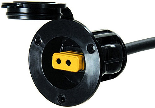 Cannon 1903012 Flush Mount Power Port (Black)