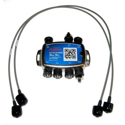 KVH 72-0676 Tv-Series Expansion Kit &Ndash; Supports 3-4 Dish Network, Bell, Or Sky Mexico Receivers