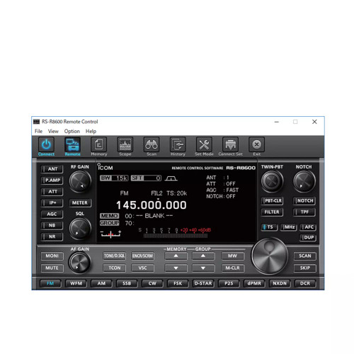 Icom RSR8600 Remote control software