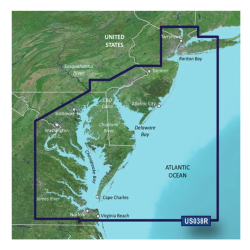 Garmin 010-C1004-00  BlueChart g3 Vision HD - VUS038R - New York - Chesapeake - microSD/SD [CWR-35806]