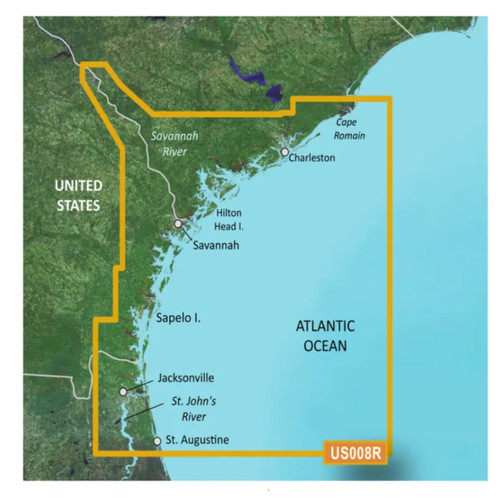 Garmin 010-C0709-00  BlueChart g3 Vision HD - VUS008R - Charleston to Jacksonville - microSD/SD