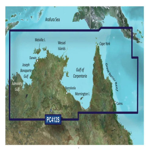 Garmin 010-C0870-00  BlueChart g3 Vision HD - VPC412S - Admiralty G. WA - Cairns - microSD/SD [CWR-30924]