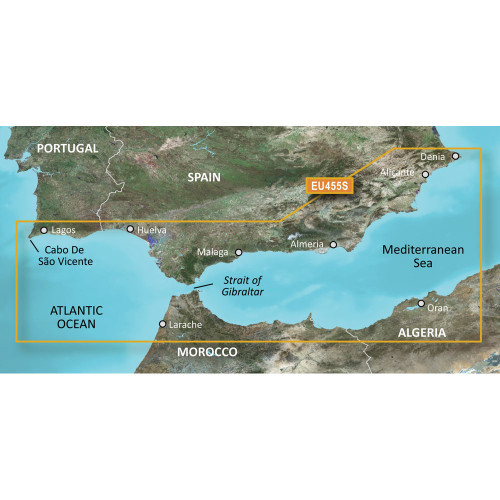 Garmin 010-C0799-00  BlueChart g3 Vision HD - VEU455S - Alicante to Cabo de Sao Vicente - microSD/SD [CWR-30767]
