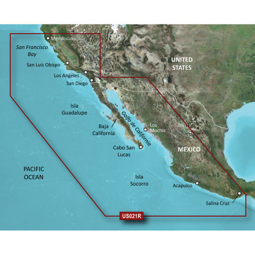 Garmin 010-C0722-20  BlueChart g3 HD - HXUS021R - California - Mexico - microSD/SD [CWR-35557]