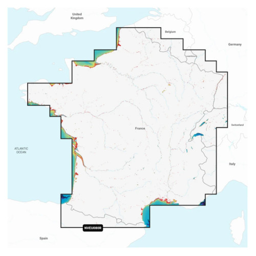Garmin 010-C1256-00  Navionics Vision+ NVEU080R - France, Lakes  Rivers - Inland Marine Chart [CWR-96386]