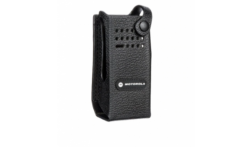 Motorola PMLN5839 Hard Leather Carry Case with 3? Fixed Belt Loop for Non-Display Radio (XPR7350)