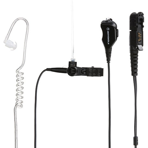 Motorola PMLN7269 2-WIRE SURVEILLANCE KIT W/QUICK DISCONNECT CLEAR ACOUSTIC TUBE,BLACK