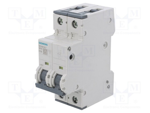 Siemens 5SY6216-7 CUIRCUIT BREAKER, 16A 2-POLE