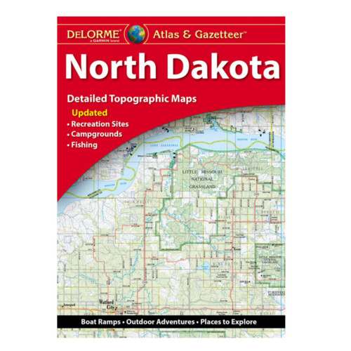 Garmin New OEM DeLorme® Atlas & Gazetteer Paper Maps North Dakota, 010-13226-ND