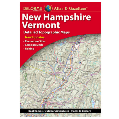 Garmin New OEM DeLorme® Atlas & Gazetteer Paper Maps New Hampshire Vermont, 010-13226-NH