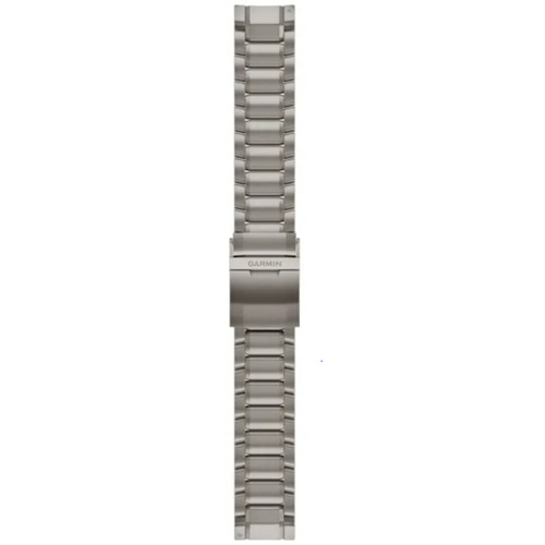 Garmin New OEM QuickFit® 22 Watch Straps Hardened Swept-Link Titanium Bracelet, 010-13225-12