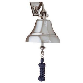 WEEMS & PLATH 5" Nickel Bell w/ Navy Blue Lanyard