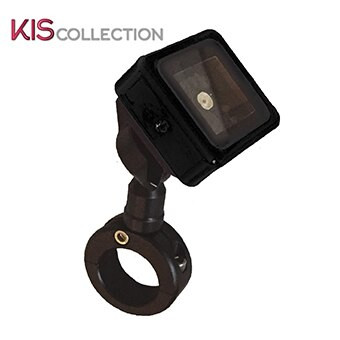 WEEMS & PLATH KIS RAIL BRACKET, with Socket and backplate (Black)