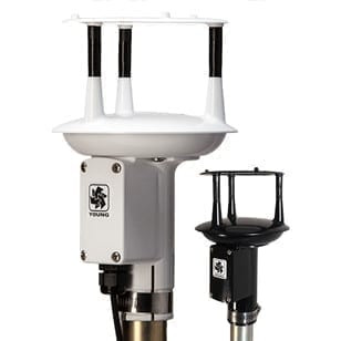R.M Young 91500 RESPONSE ONE ULTRASONIC ANEMOMETER w/COMPASS - WHITE