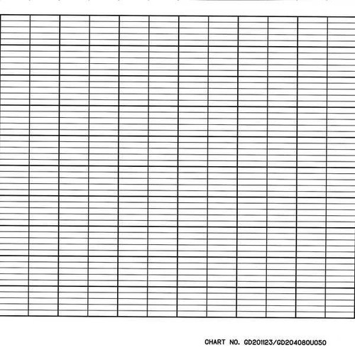 Graphics Control CLH GD201123/GD204080U050 Strip Chart, Roll, Range None, 105 Ft