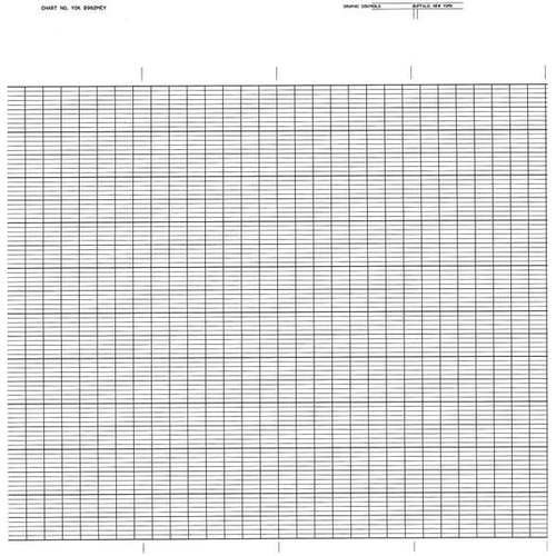Graphics Control YOK B962MEY Chart, Fanfold, Range 0 to 100, 99 Ft