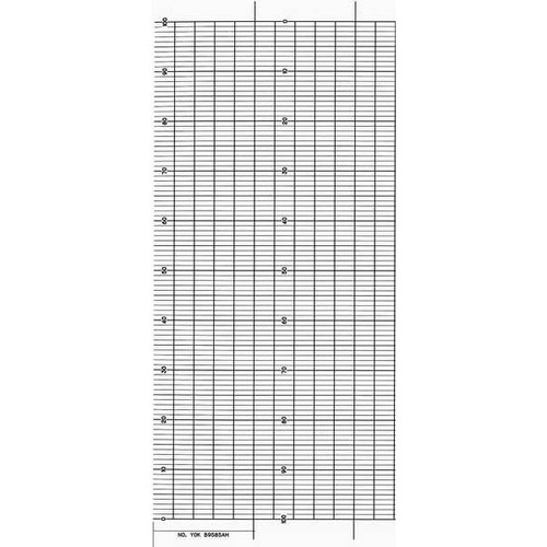Graphics Control YOK B9585AH Strip Chart, Fanfold, Range 0 to 100, 99 Ft