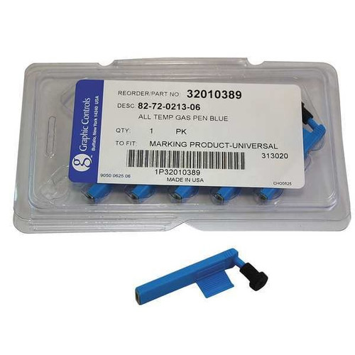 Graphics Control 82-72-0213-06 - BLUE STATIC PENS Chart Recorder Pen, Blue, PK6