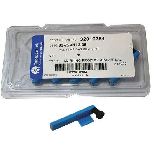 Graphics Control 82-72-0113-06 - BLUE STATIC PENS Chart Recorder Pen, Blue, PK6