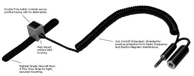 David Clark 18216G-01 SWITCH,PUSH-TO-TALK C10-15