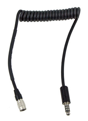 David Clark 40602G-02 COIL CORD ASSY-SINGLE PLUG