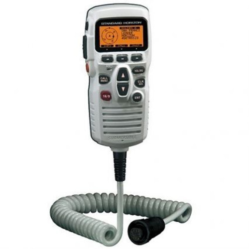 Standard Horizon CMP31W Remote station microphone (White) Long cord, Loud audio