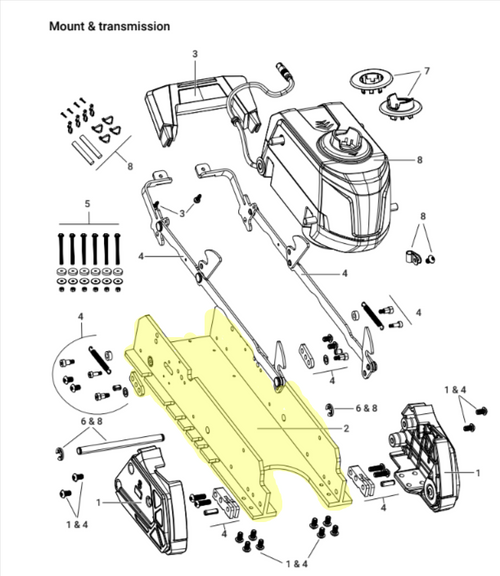 Lowrance 000-16399-001 MOUNT ASSEMBLY,MECH,SERVICE,RECON,FW
