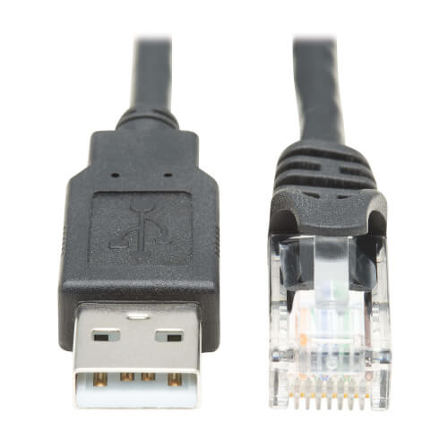 Eaton U009-006-RJ45-X - 6FT USB1.1 A-RJ45 ROLLOVR