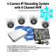 Enviro Cams 4CamIPPackage 4 Channel IP Security Camera Recording System (Rated for -40 Degrees) - 8 Channel NVR