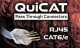 Enviro Cams EZConn-Cat6-50 Bag-1 QuiCAT Pass Through RJ45 CAT6  50 Count Bag