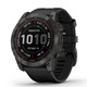 Garmin New OEM fenix? 7X ? Sapphire Solar Edition Carbon Gray DLC Titanium with Black Band 51 MM, 010-02541-10