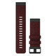 Garmin New OEM QuickFit® 26 Watch Bands Heathered Red Nylon, 010-12864-06