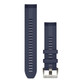 Garmin New OEM QuickFit® 22 Watch Straps Navy Silicone Strap, 010-13225-02