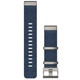Garmin New OEM QuickFit® 22 Watch Straps Jacquard-weave Nylon Strap Indigo, 010-12738-02