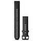 Garmin New OEM QuickFit® 20 Watch Bands Black Silicone (Large), 010-12942-00