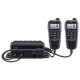 Icom M410BB 11 USA  Black box marine VHF fixed mount w/ black HM-195GB, and two CommandMic™ ports