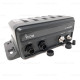 Icom M410BB 11 USA  Black box marine VHF fixed mount w/ black HM-195GB, and two CommandMic™ ports