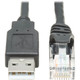 Eaton U009-006-RJ45-X - 6FT USB1.1 A-RJ45 ROLLOVR