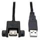 Eaton U024-06N-PM - 6IN PNL MOUNT USB2.0 AA CABLE