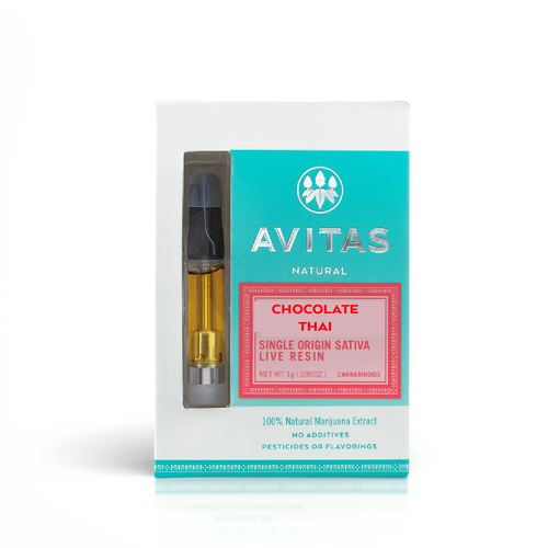 Avitas Live Resin - Chocolate Thai - 1 gram cartridge