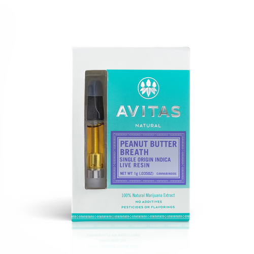 Avitas Live Resin - Peanut Butter Breath - 1 gram cartridge