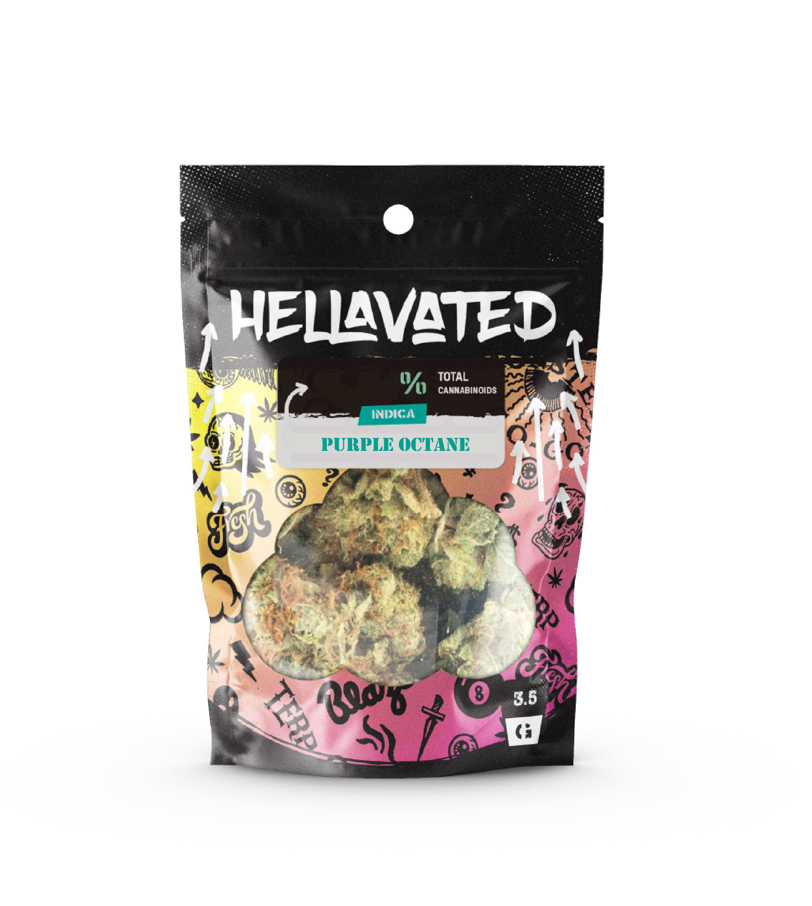 Hellavated Just Budz - Purple Octane - 3.5 grams