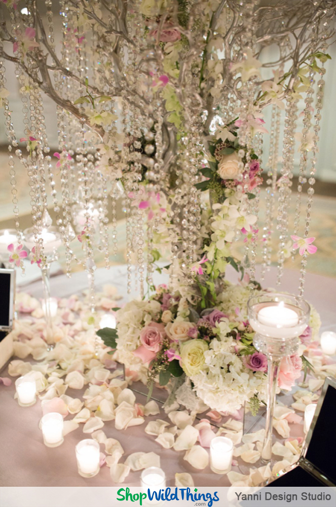 A Romantic Ballroom Reception Featuring Blush, Bashful and Bountiful Bling