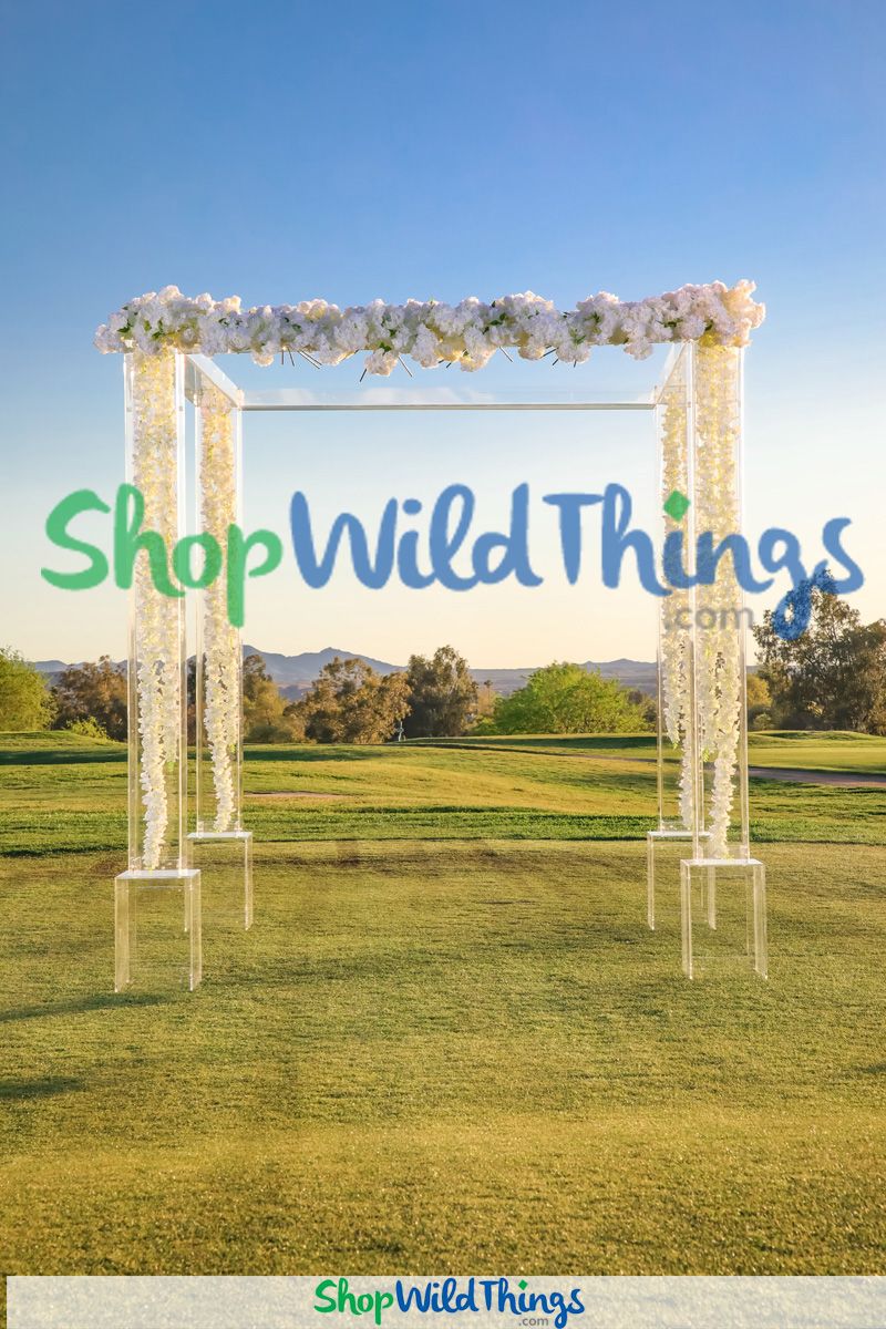 Acrylic Arches and Gazebos Create Modern Ceremony Spaces Anywhere