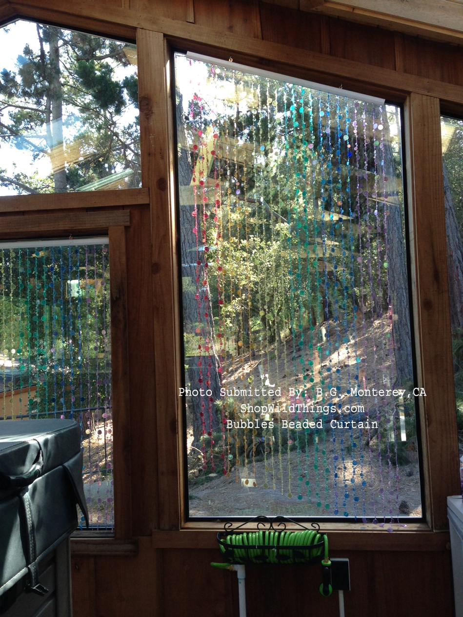 Beaded Curtains - Hanging At An Angle